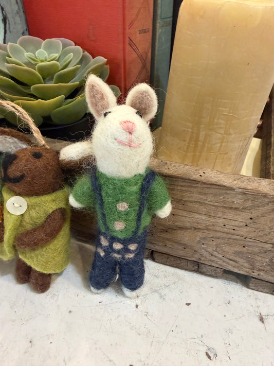 Felted Bunny Ornaments sold individually