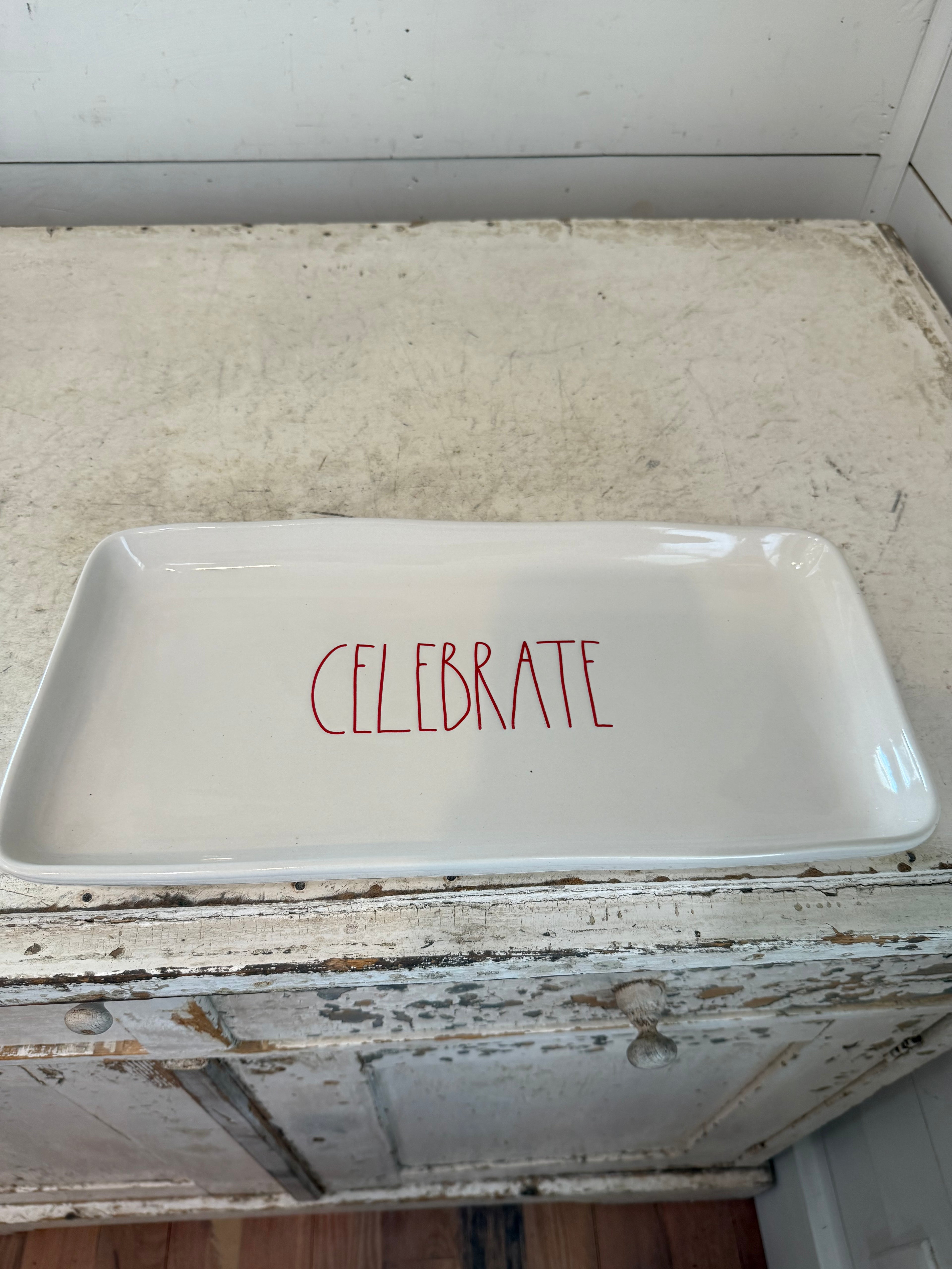 Rae Dunn Celebrate Platter