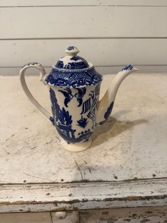 Occupied Japan Blue Willow China Tea Pot