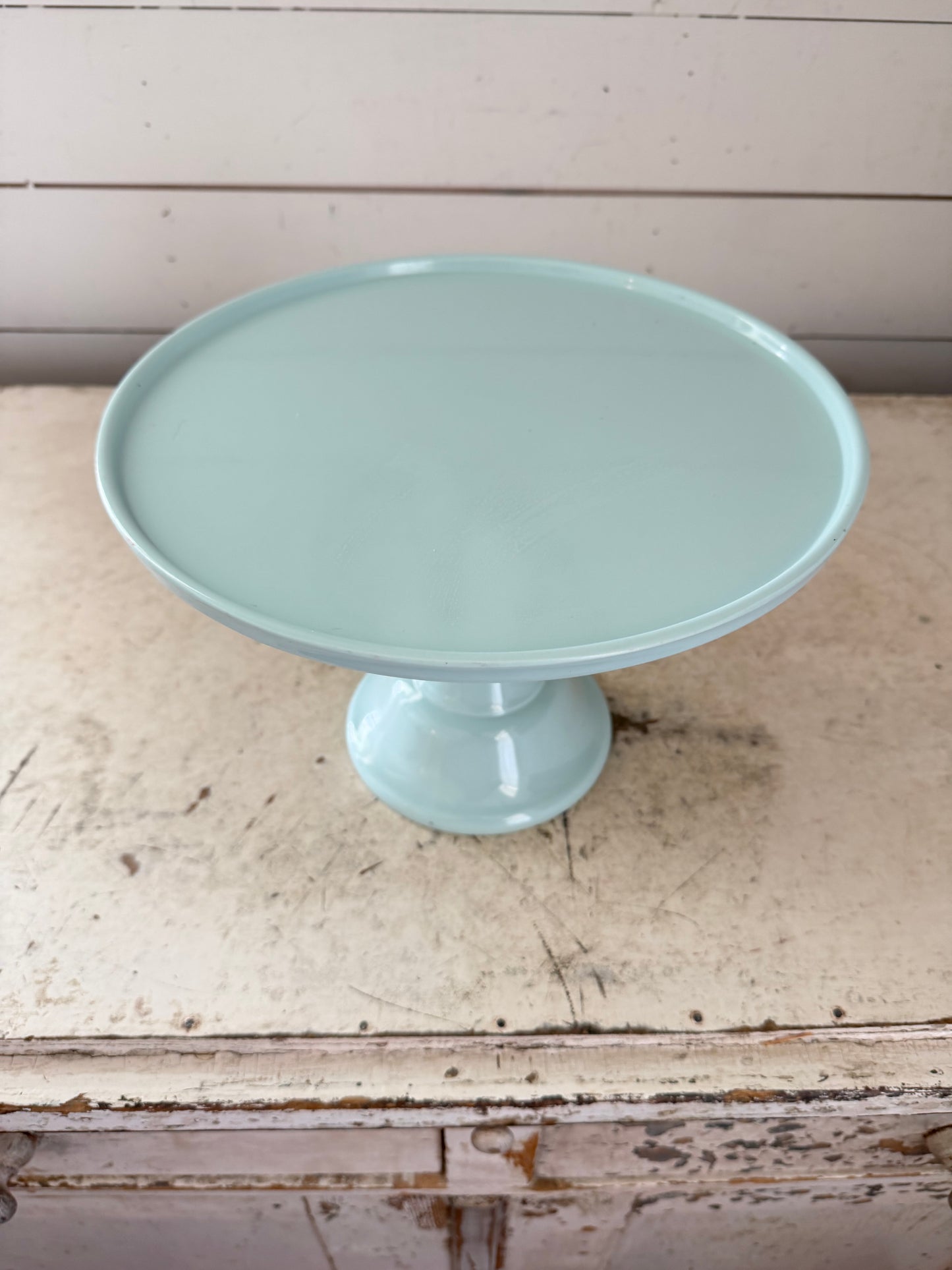 Mint Melamine Cake Plate