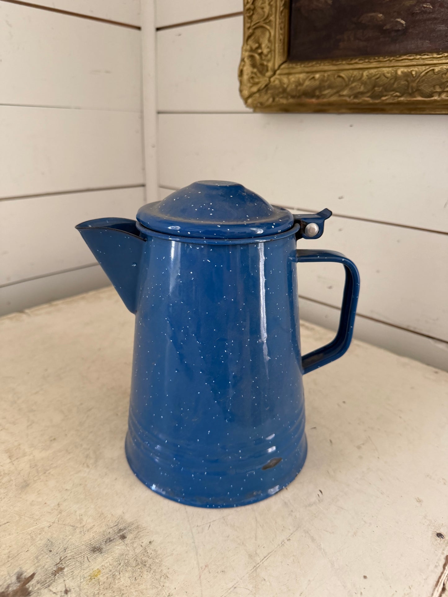 Blue Enamel Kettle