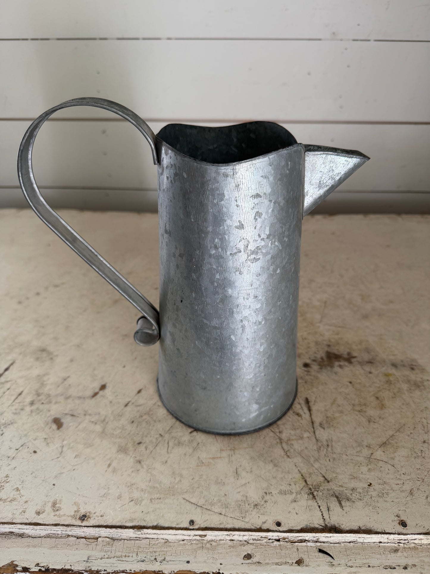 9” Galvanized Pitcher - Will Get Makeover