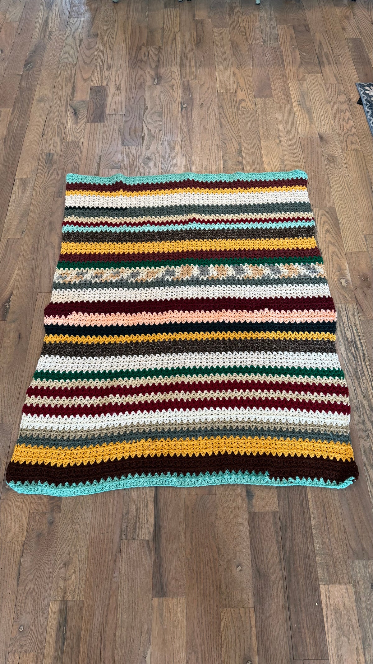 Vintage multi color afghan