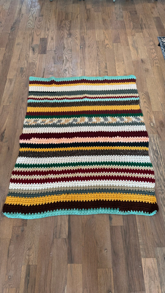 Vintage multi color afghan
