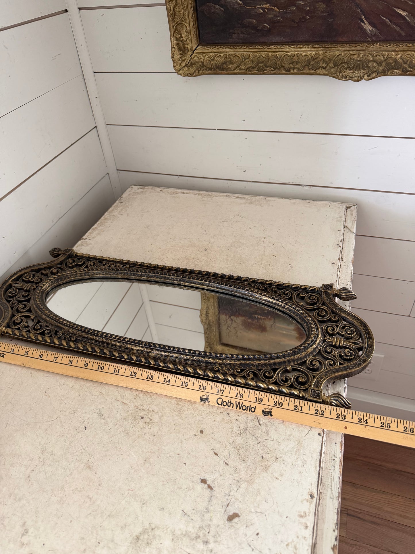 Hollywood Regency Style Homeco Mirror - Will Get Makeover