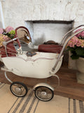Vintage Doll Pram - as is shade is ripped