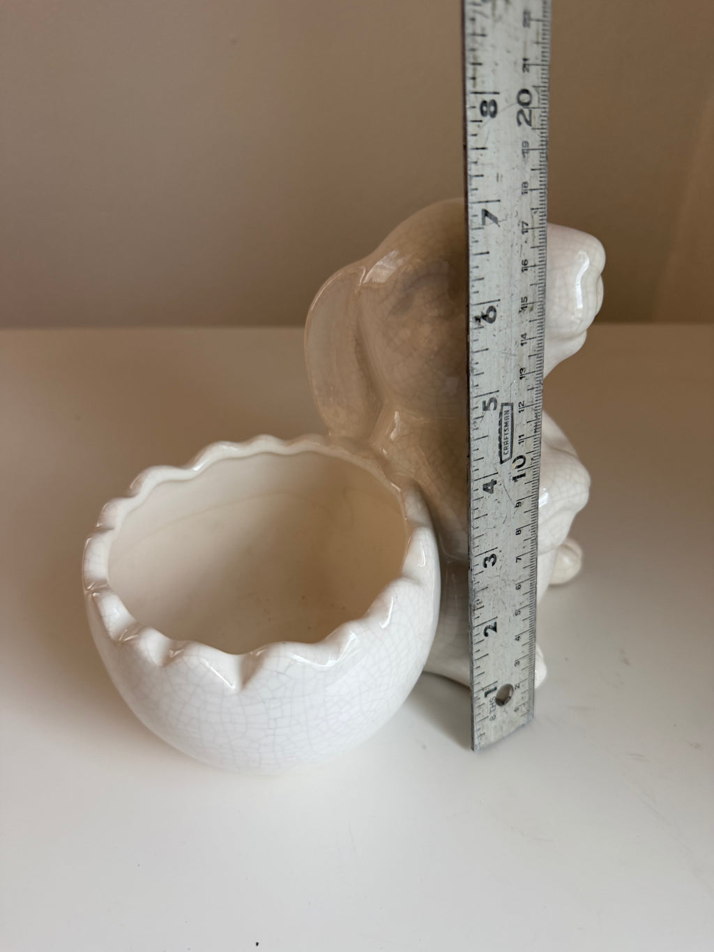 Bunny with egg planter