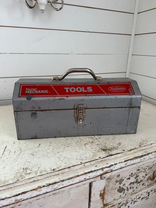 Vintage True Value Metal Toolbox