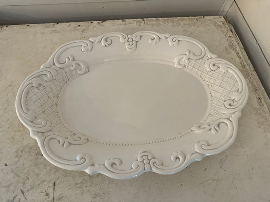 The Cellar Large White Serving Platter 18-1/2"