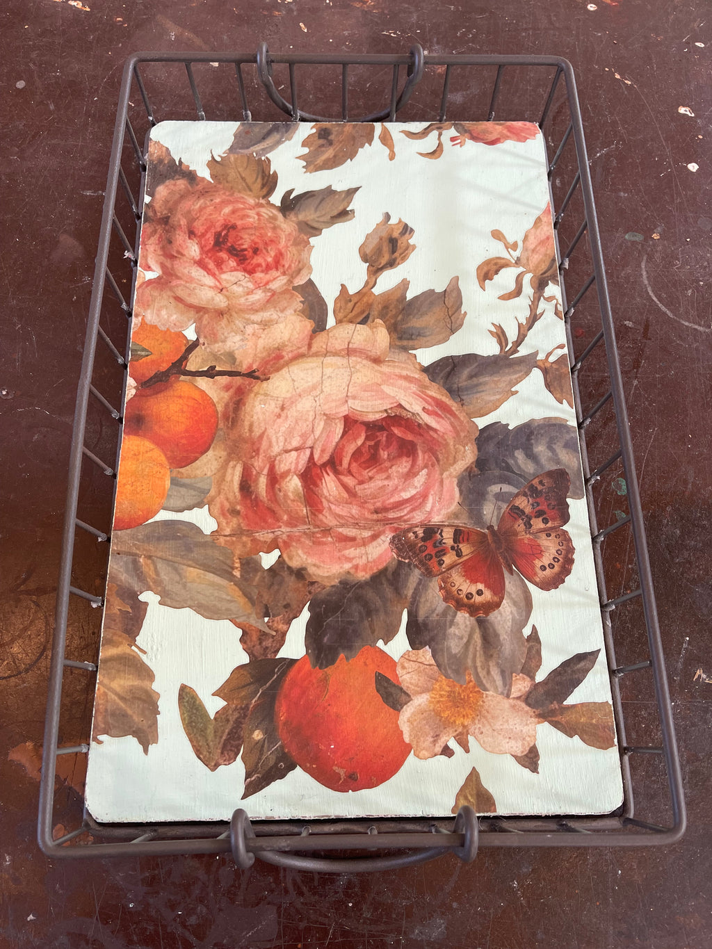 Hand Painted Tray for Decor