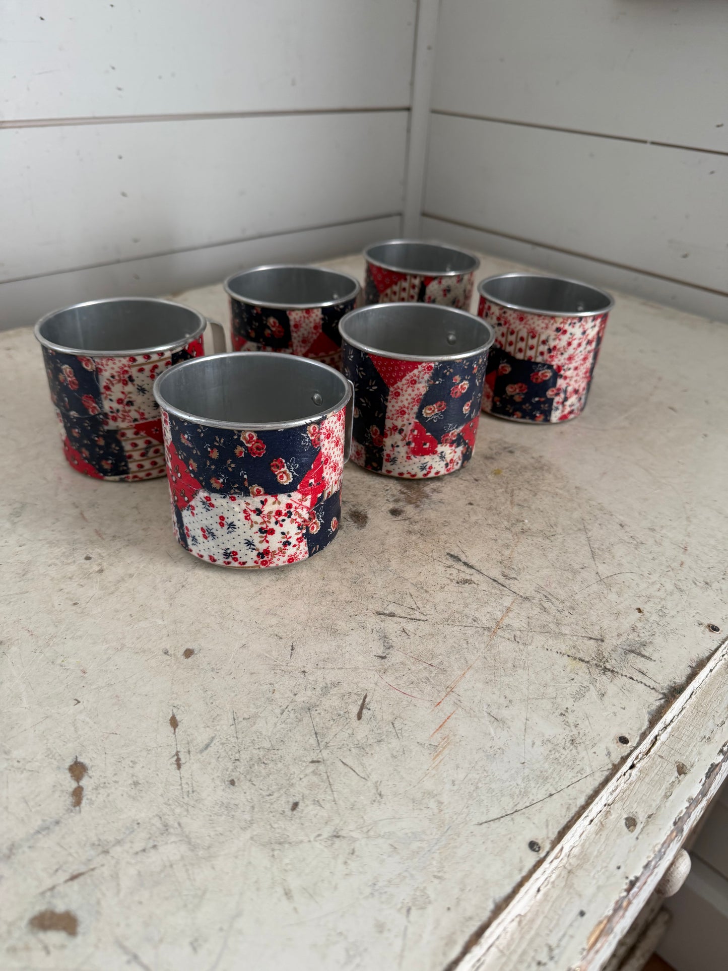 Mirro Mugs Decoupaged - Sold Individually