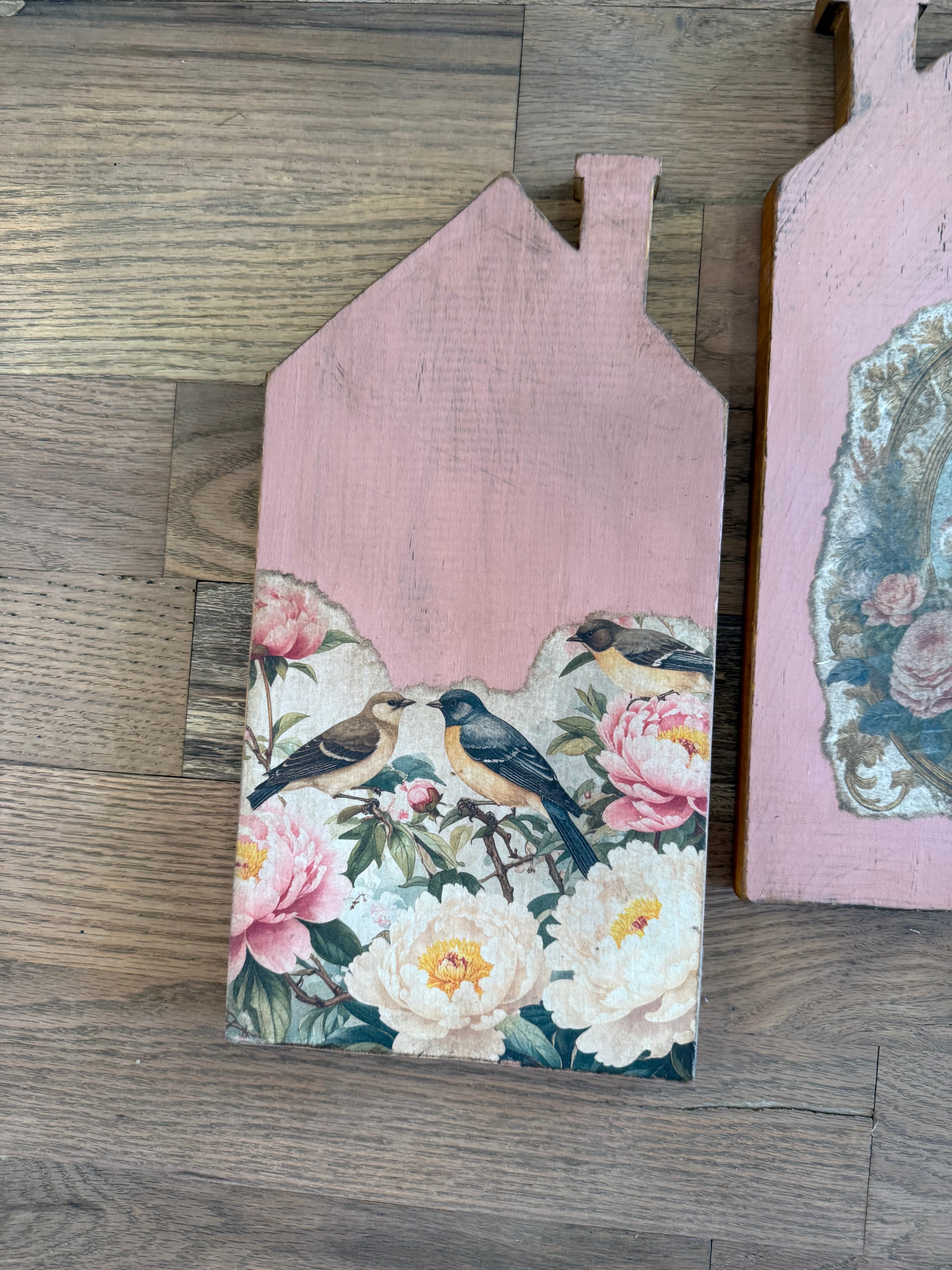 Hand Painted House Shape Art