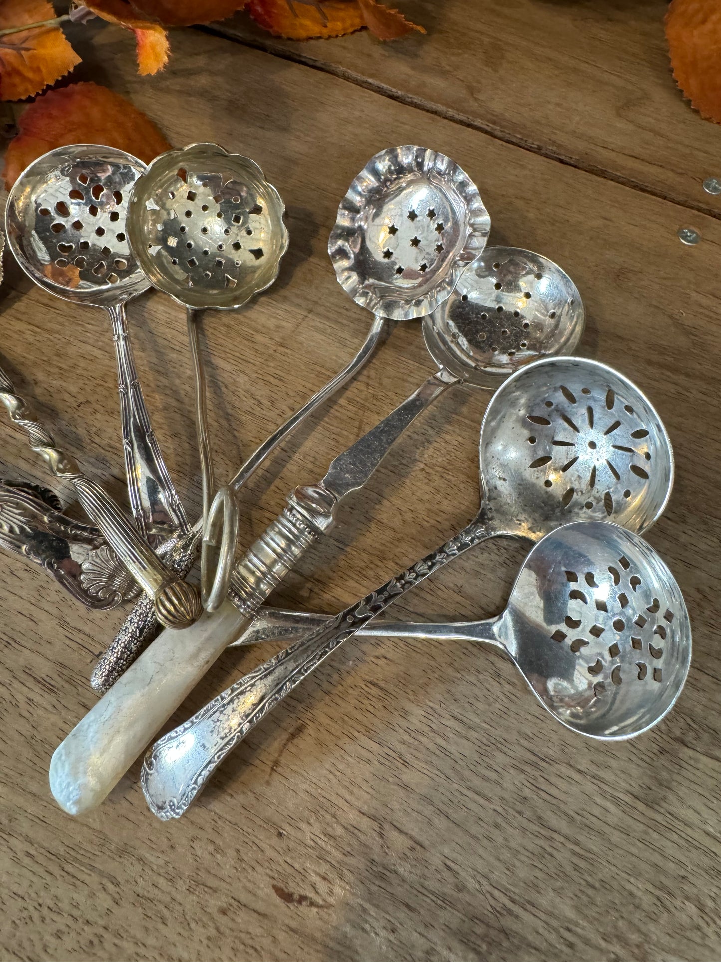 English Victorian Silverplate Sugar shaker spoons sold individually