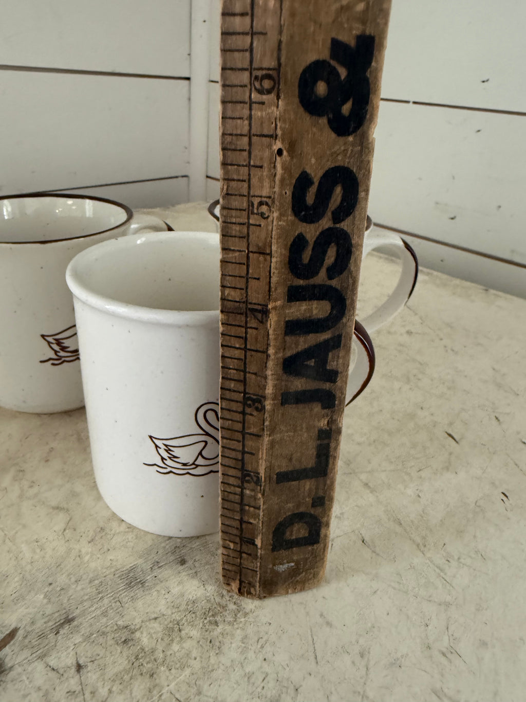 Vintage Schwans Food Company Speckled Mug Stoneware - sold individually