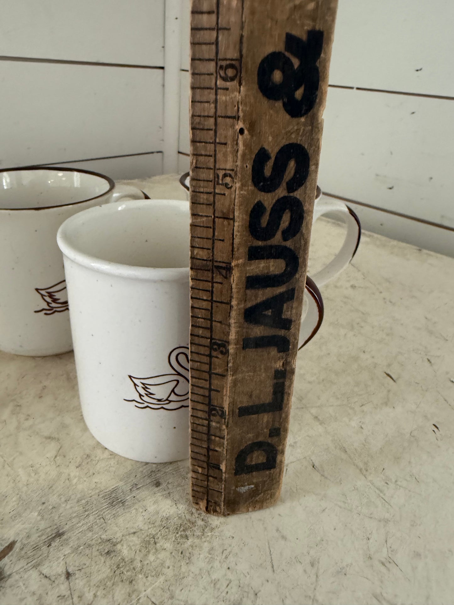 Vintage Schwans Food Company Speckled Mug Stoneware - sold individually