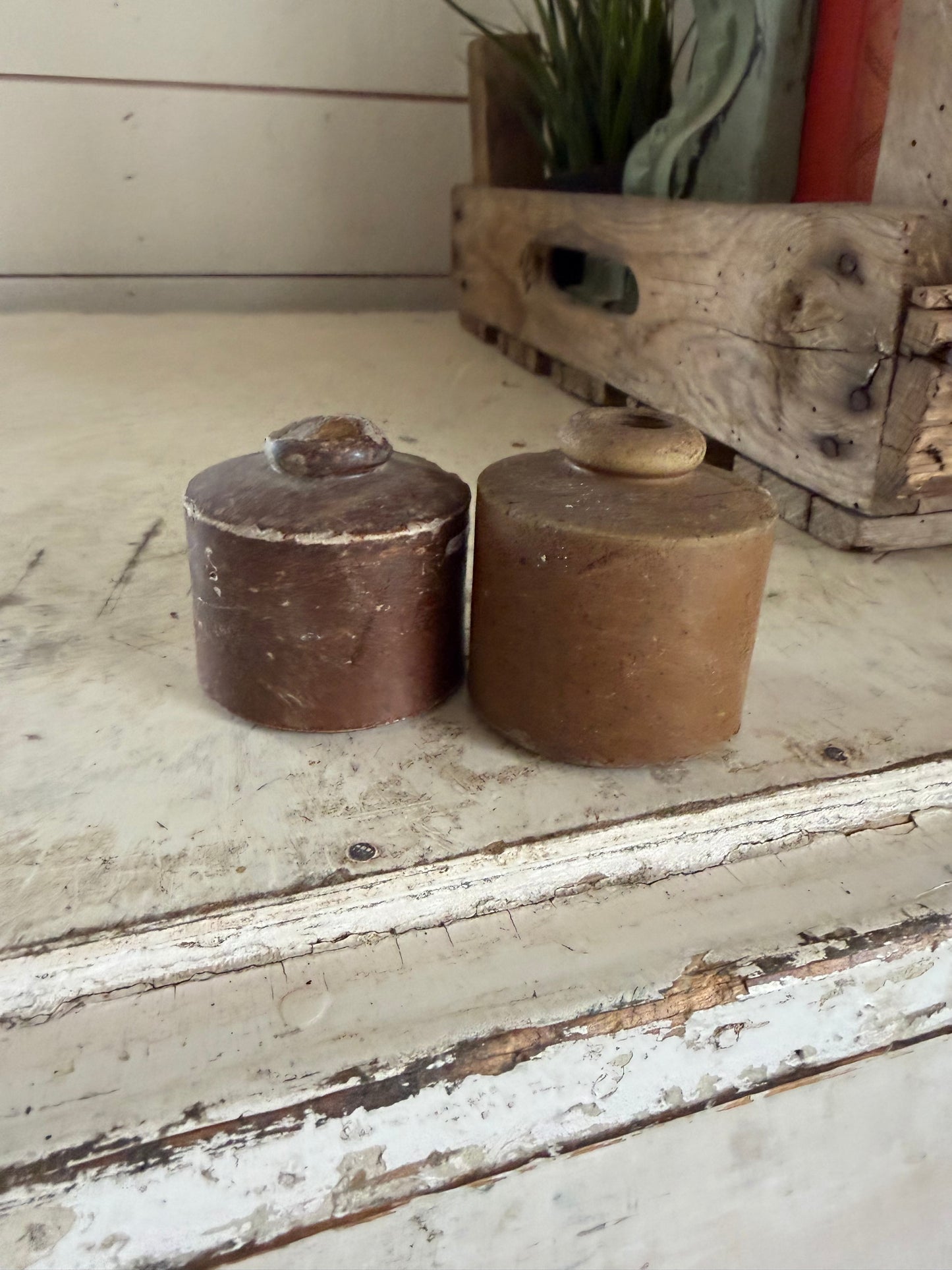 Salt Glazed Ink Well Sold Individually