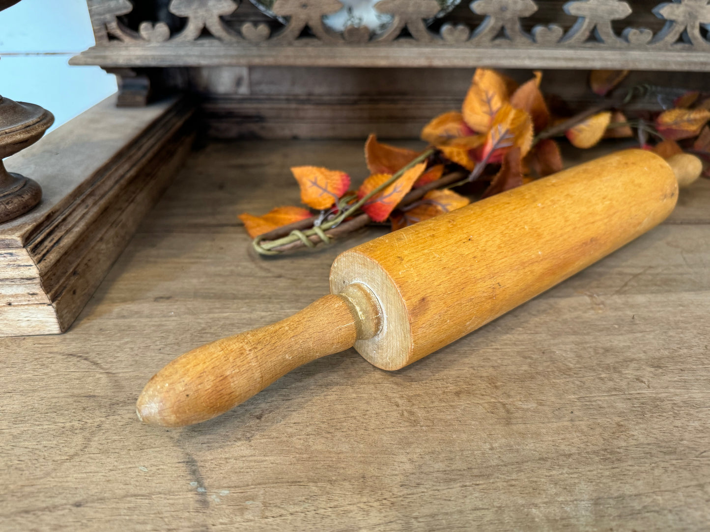 Vintage English Rolling Pin All Wood