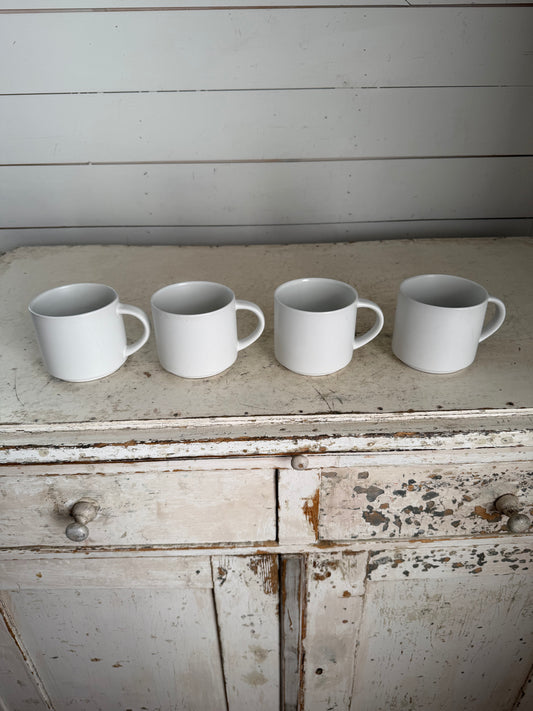 Pottery Barn Mason Stoneware Mugs - Set Of 4