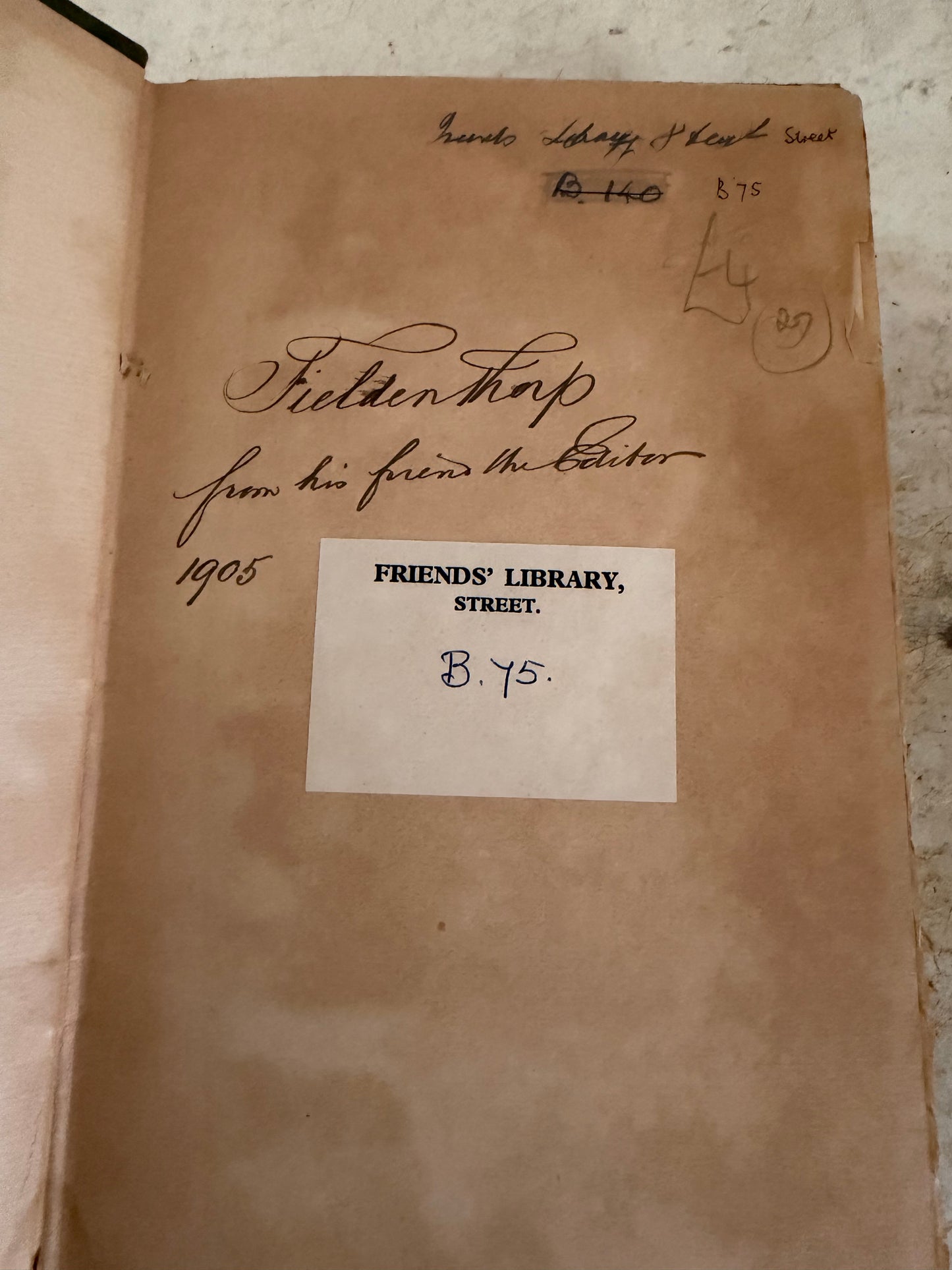 John Wilhelm Rowntree - Essays And Addresses Deckled Edge Book