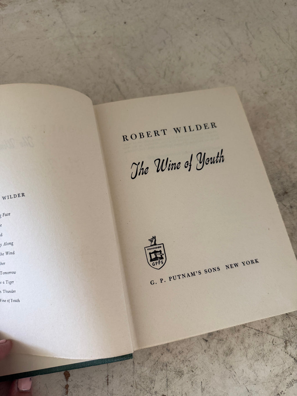 1955 The Wine of Youth