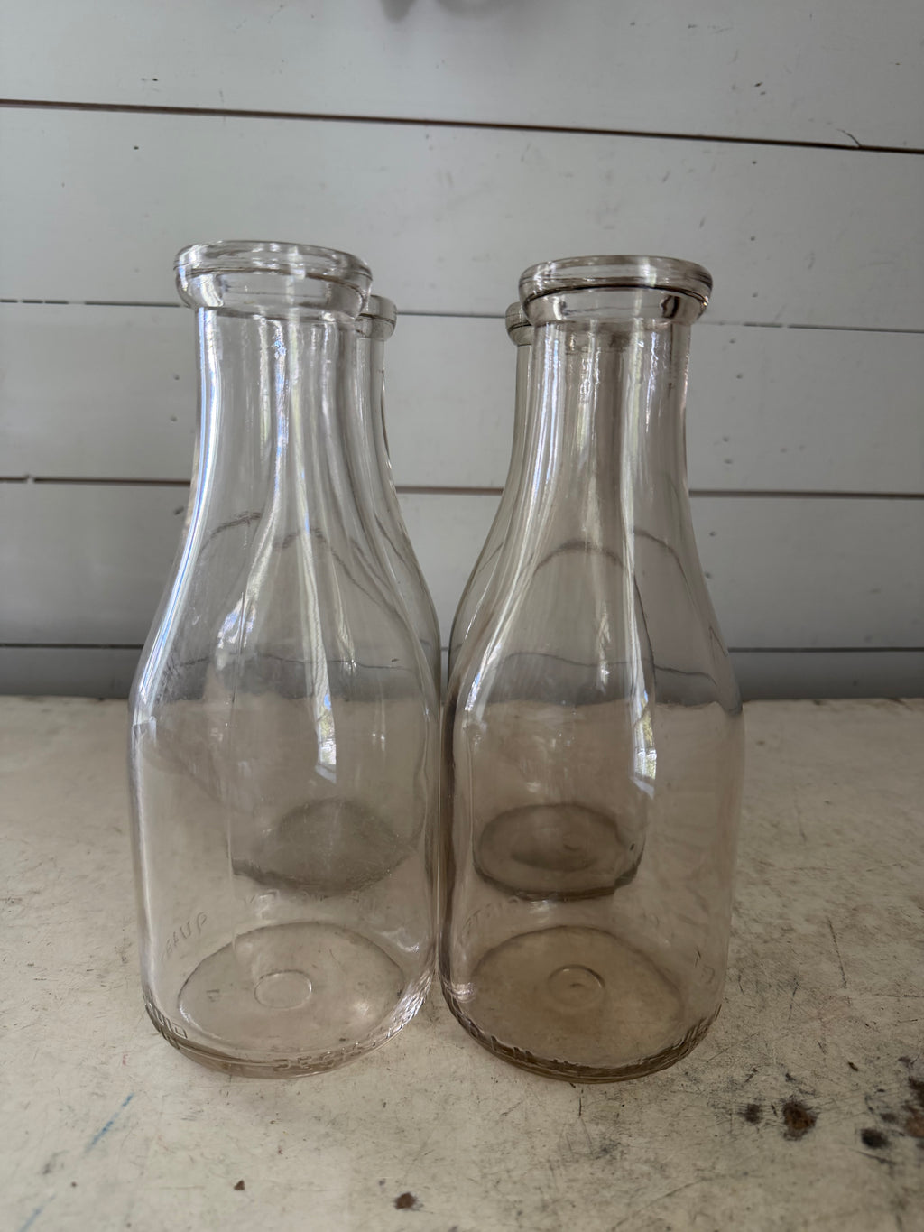Vintage Quart dairy bottle sold individually