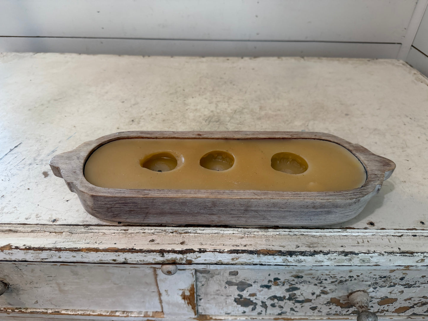 Dough bowl will get wax removed and makeover