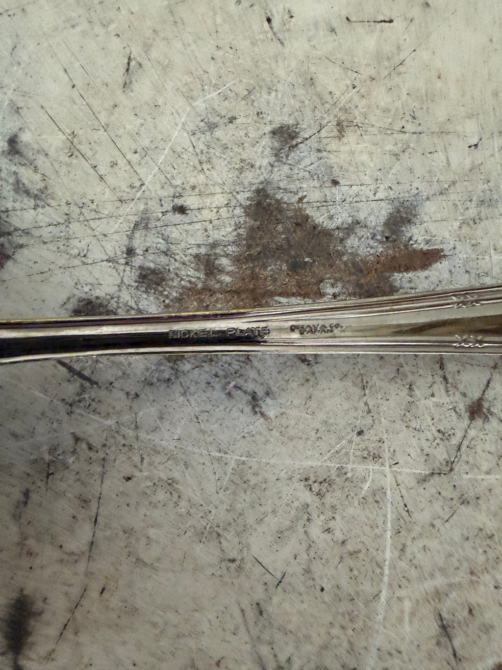Silver Plate Over Brass Cake Server