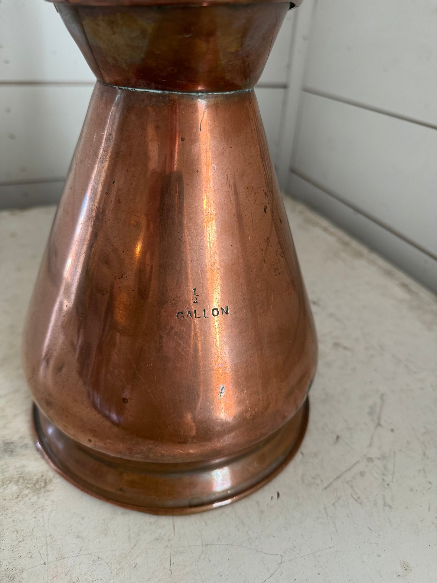 Antique English 1/2 Gallon Copper Jug