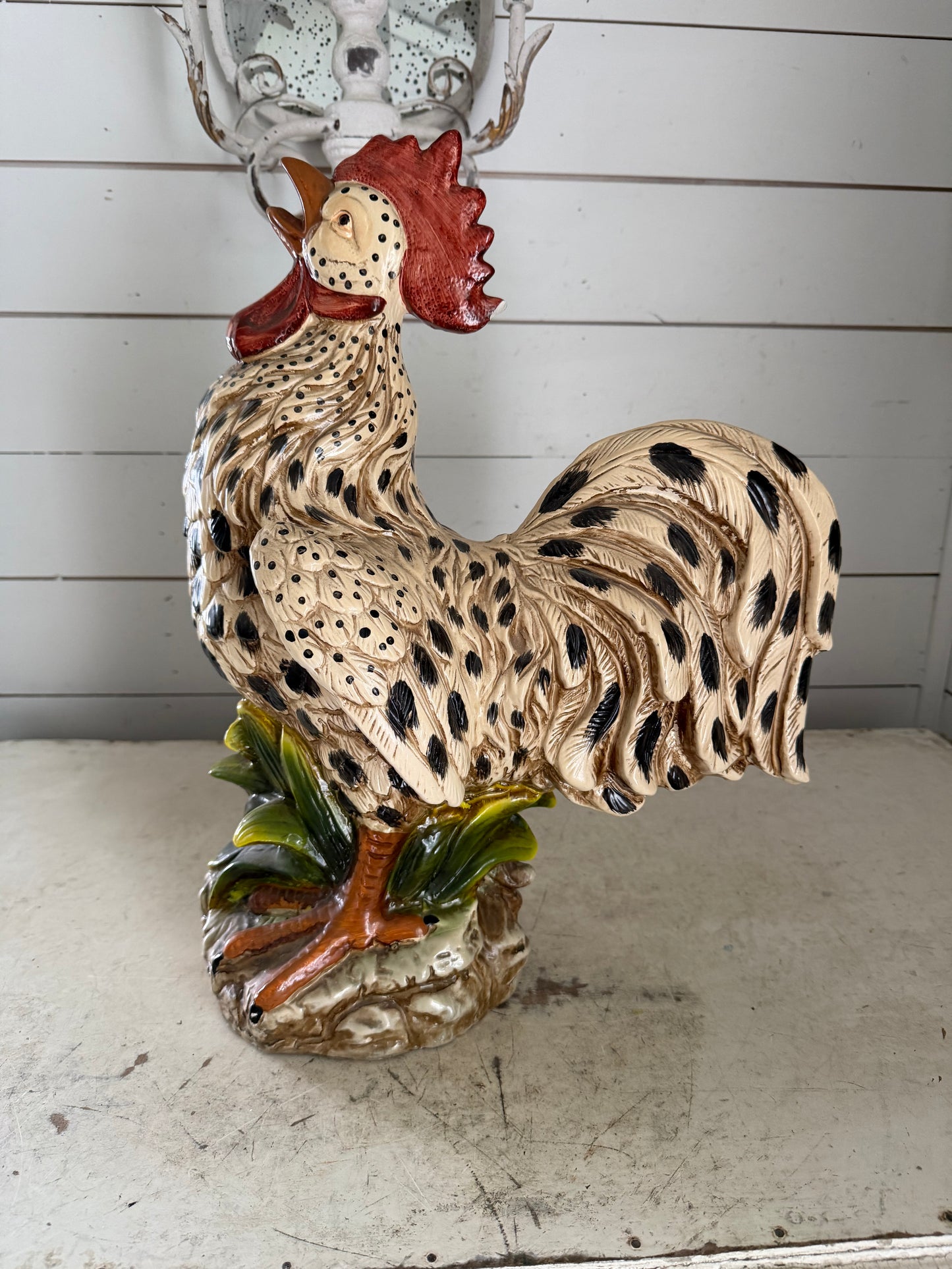 Large Ceramic Rooster Will Get Makeover
