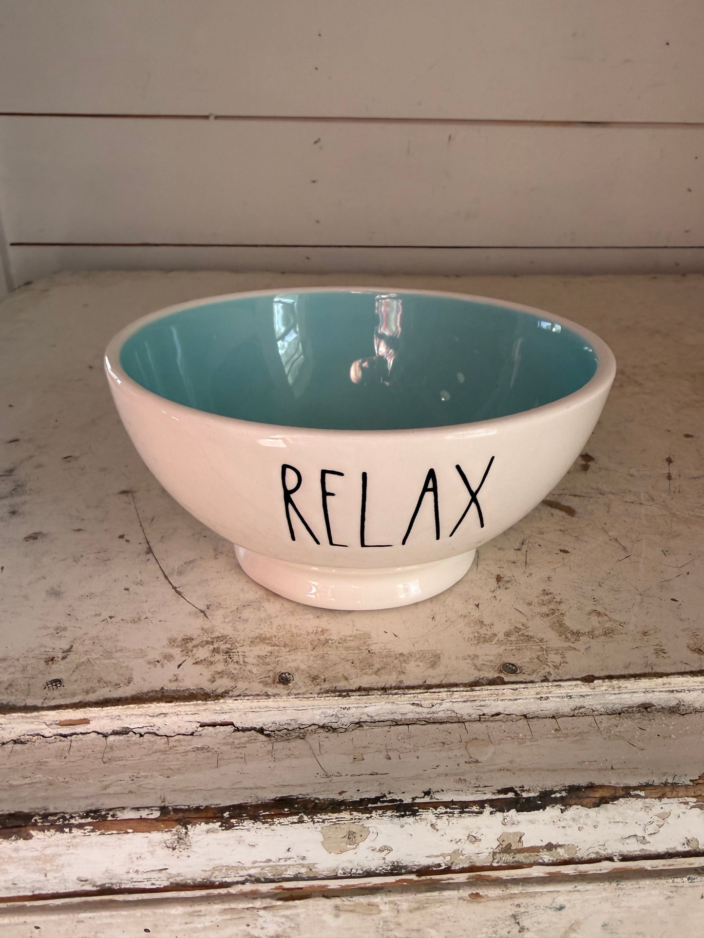 Rae Dunn by Magenta "relax" cereal bowl
