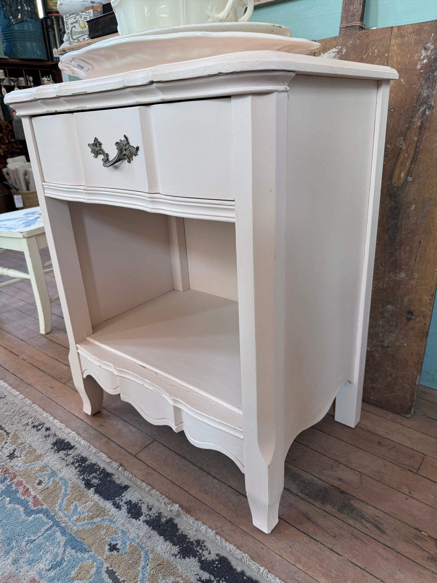 Chippy Pink French Provincial Nightstand