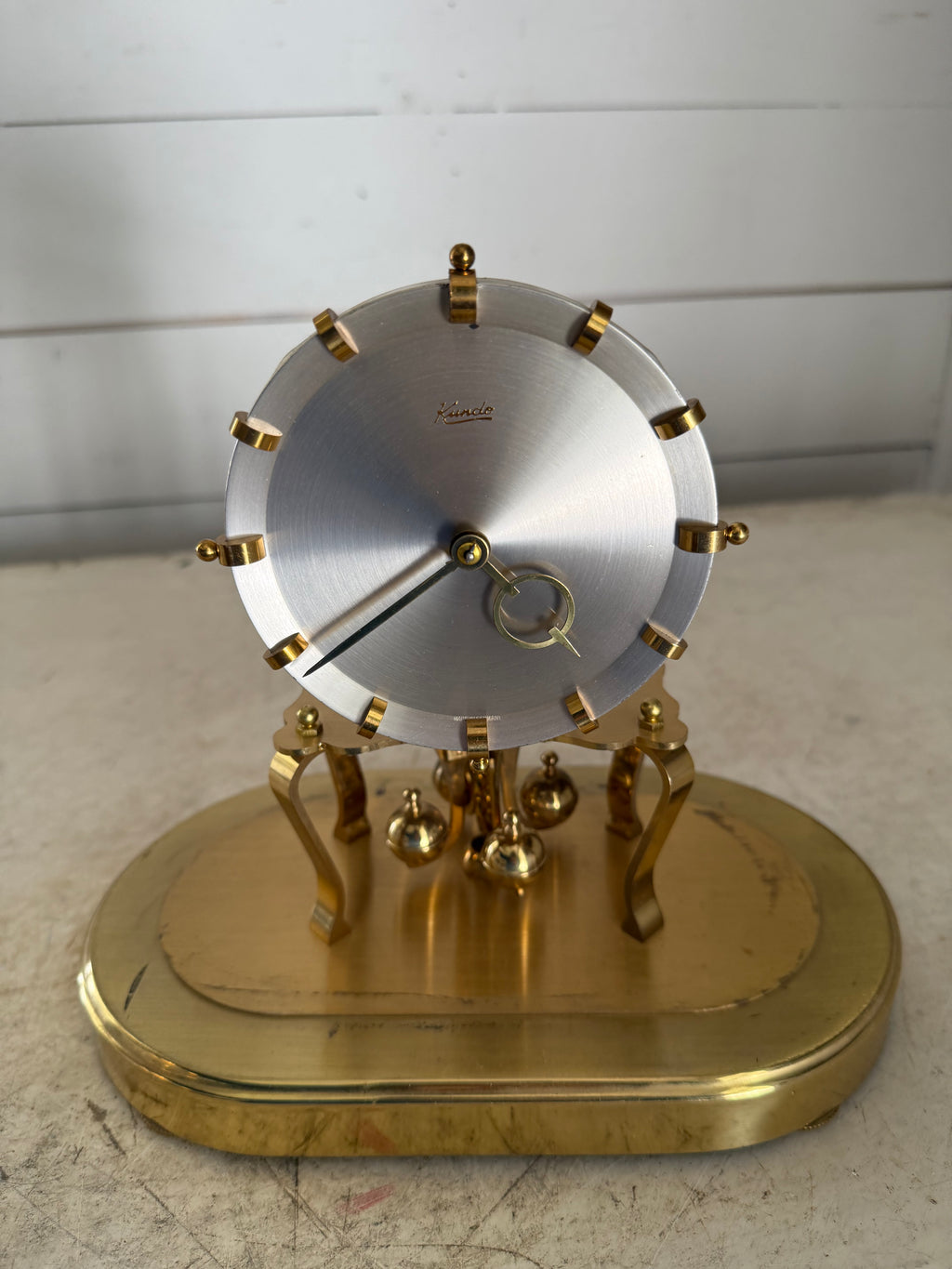 Kundo Kieninger & Obergfell 400 Day Anniversary Clock Germany - has not been wound/tested as is