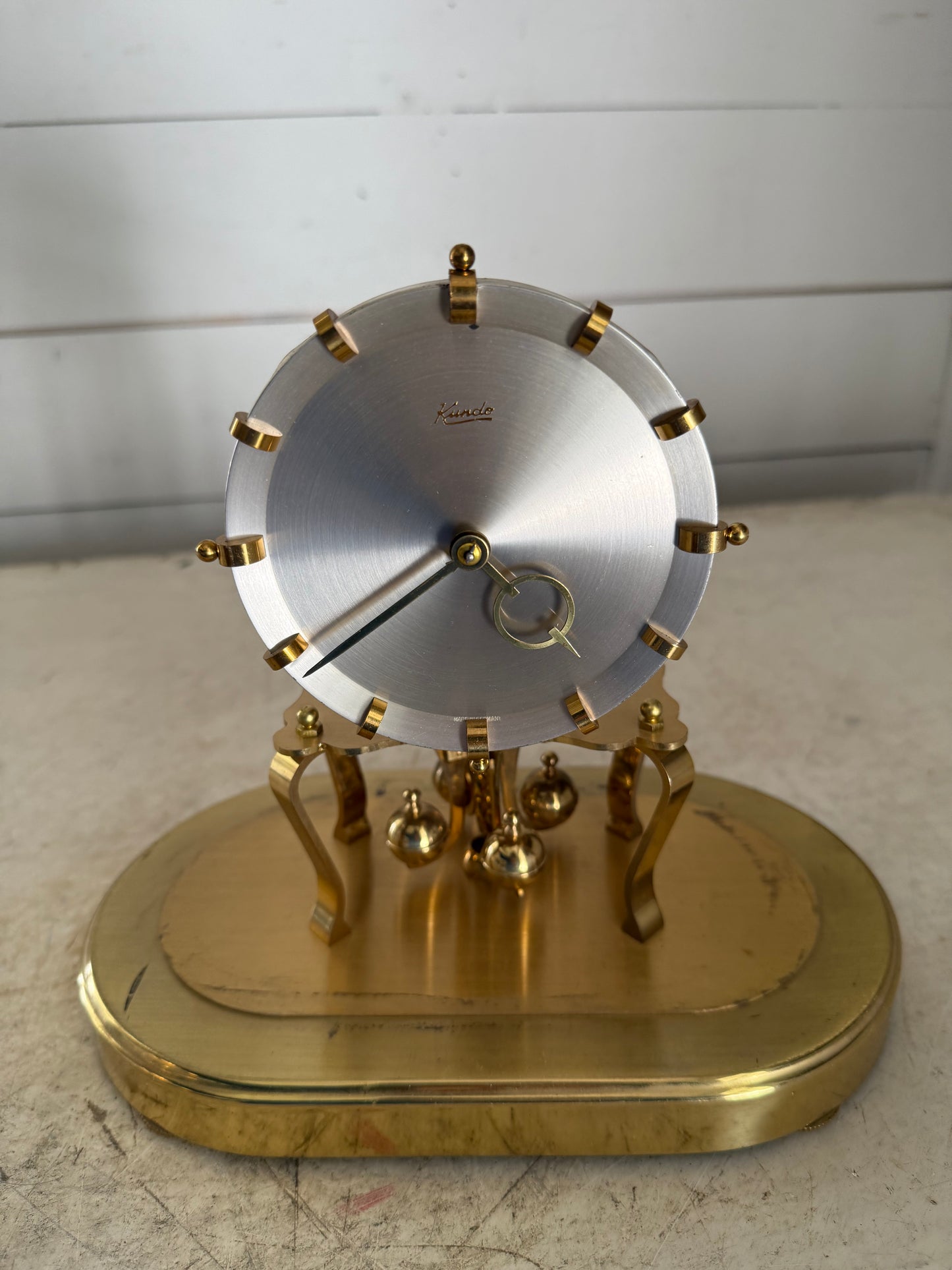 Kundo Kieninger & Obergfell 400 Day Anniversary Clock Germany - has not been wound/tested as is