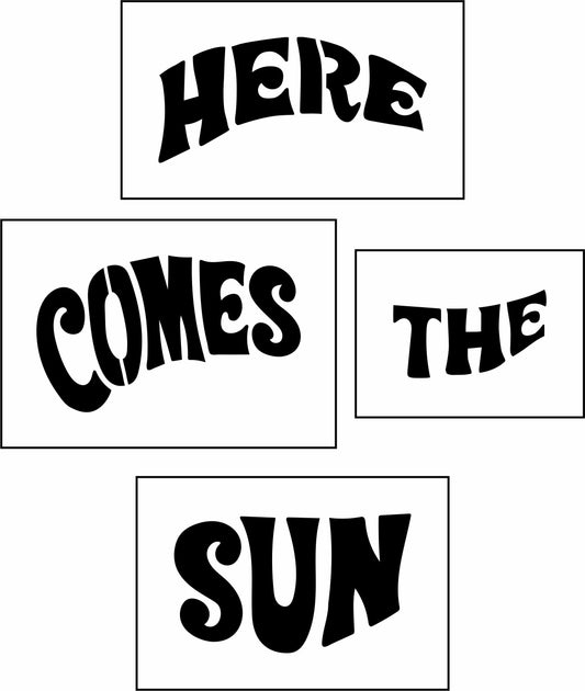 Here Comes The Sun Sign Bar Kit | JRV Stencil Designed by Debi from Debi's Design Diary