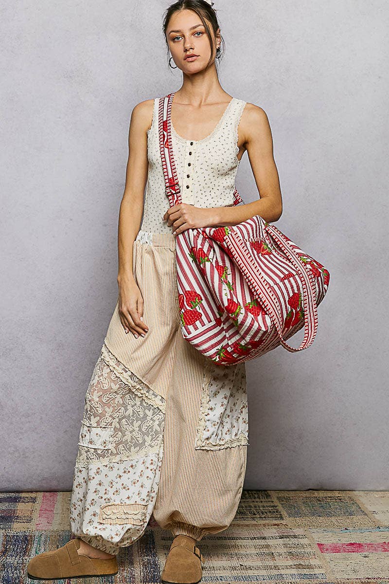 Quilted oversized Duffle