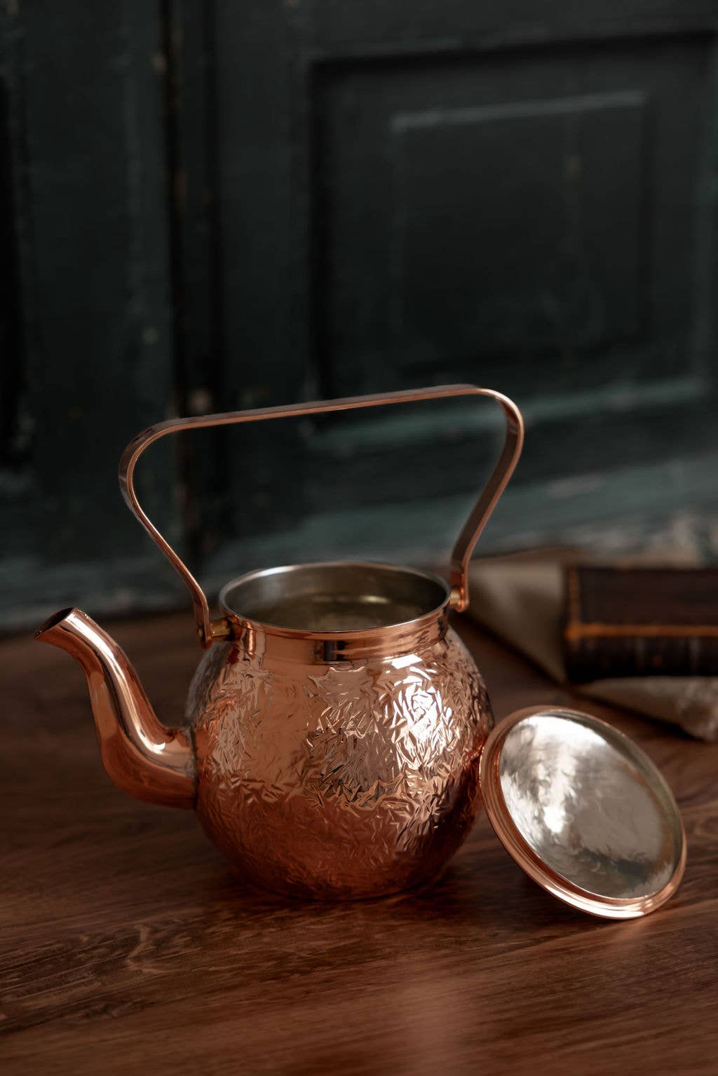 Coppermill Kitchen Vintage Inspired Hand Hammered Teapot - copper