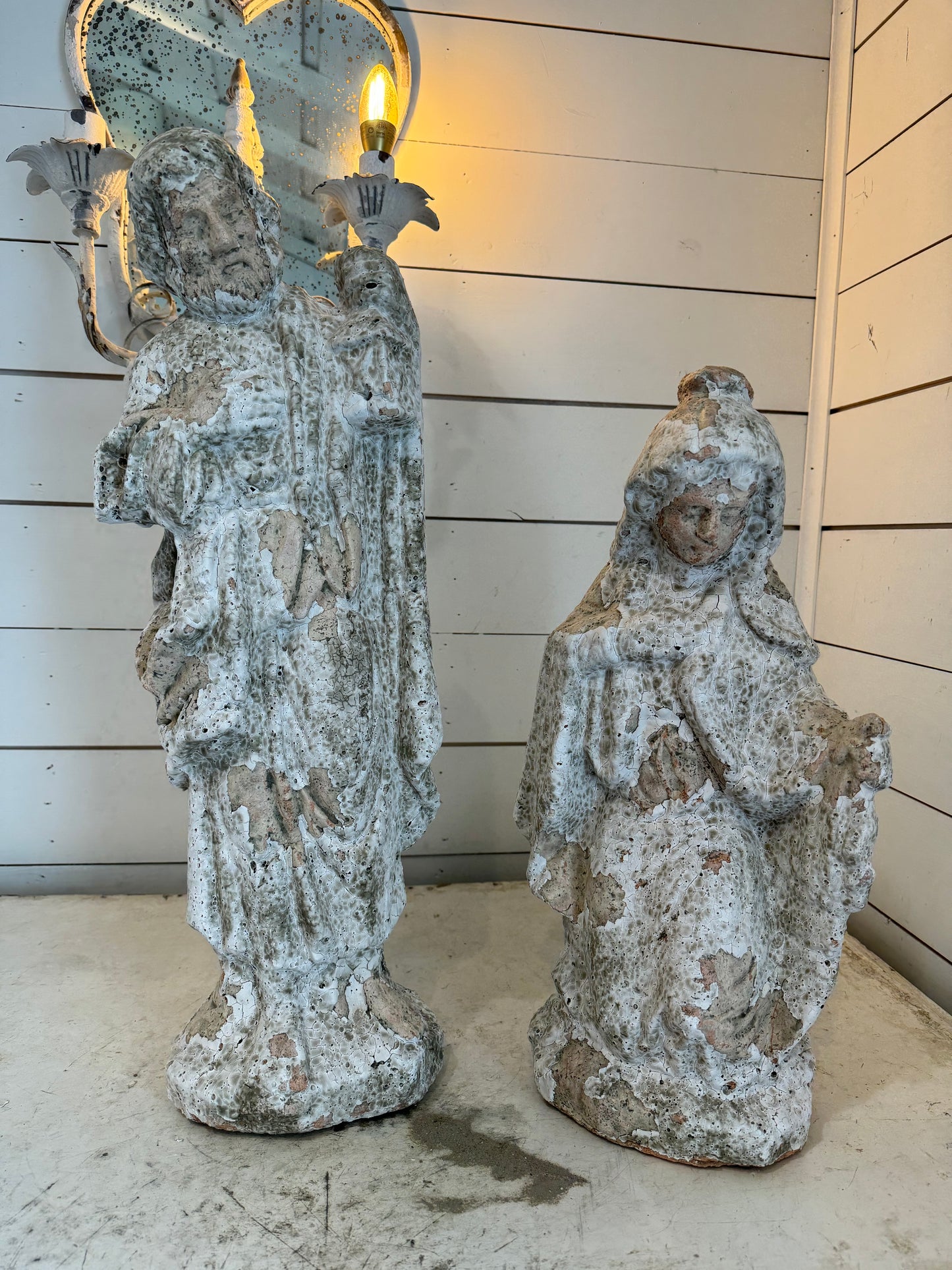 Saint Joseph & Saint Mary Garden Statue - Sold Individually