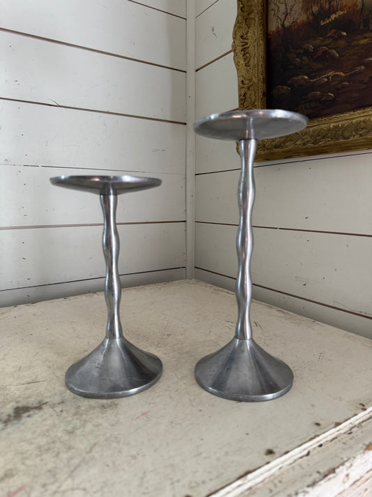 Set of Metal Candlesticks