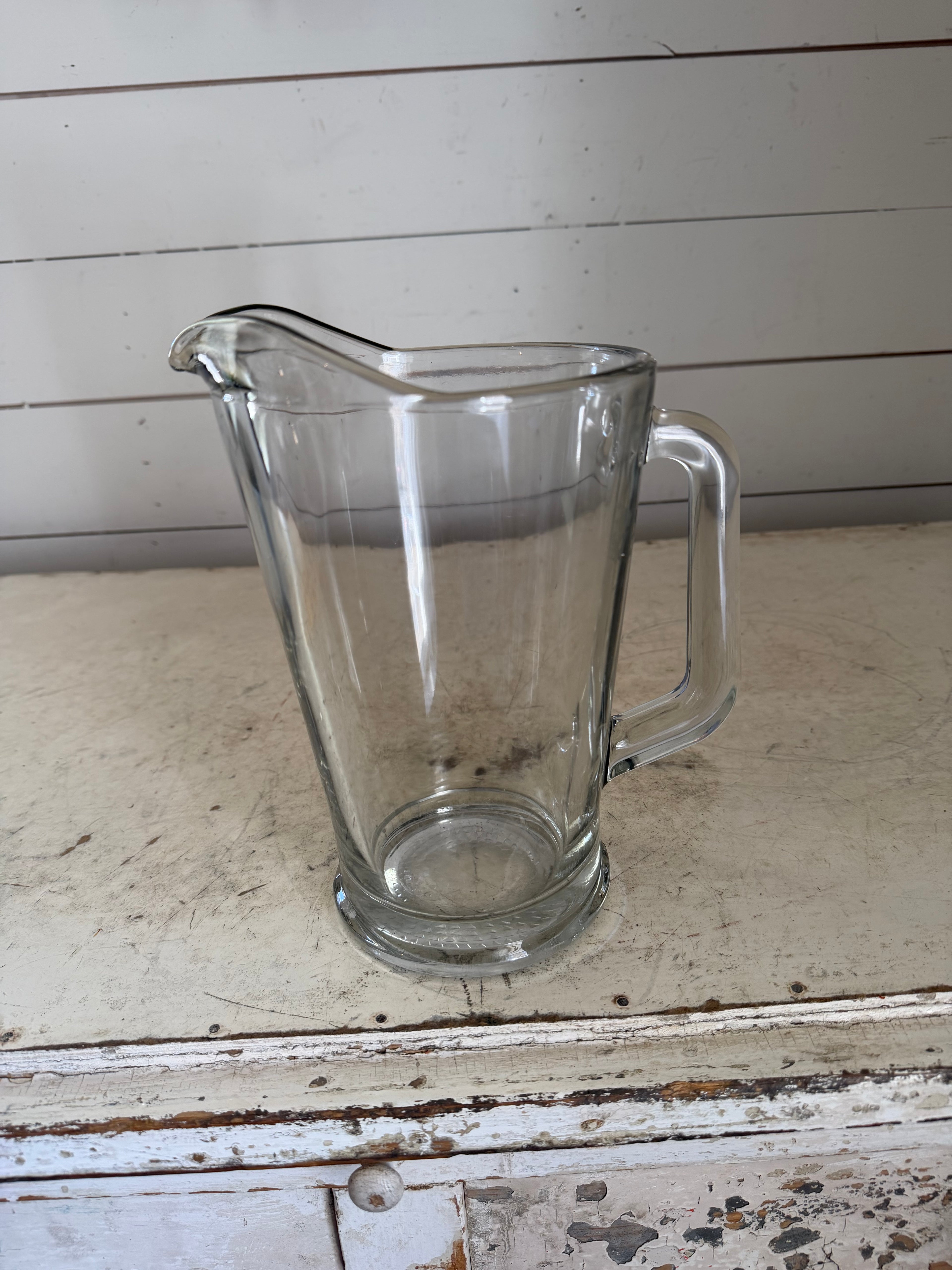 Libbey 60oz Glass Pitcher Easy Pour Flaired Lip