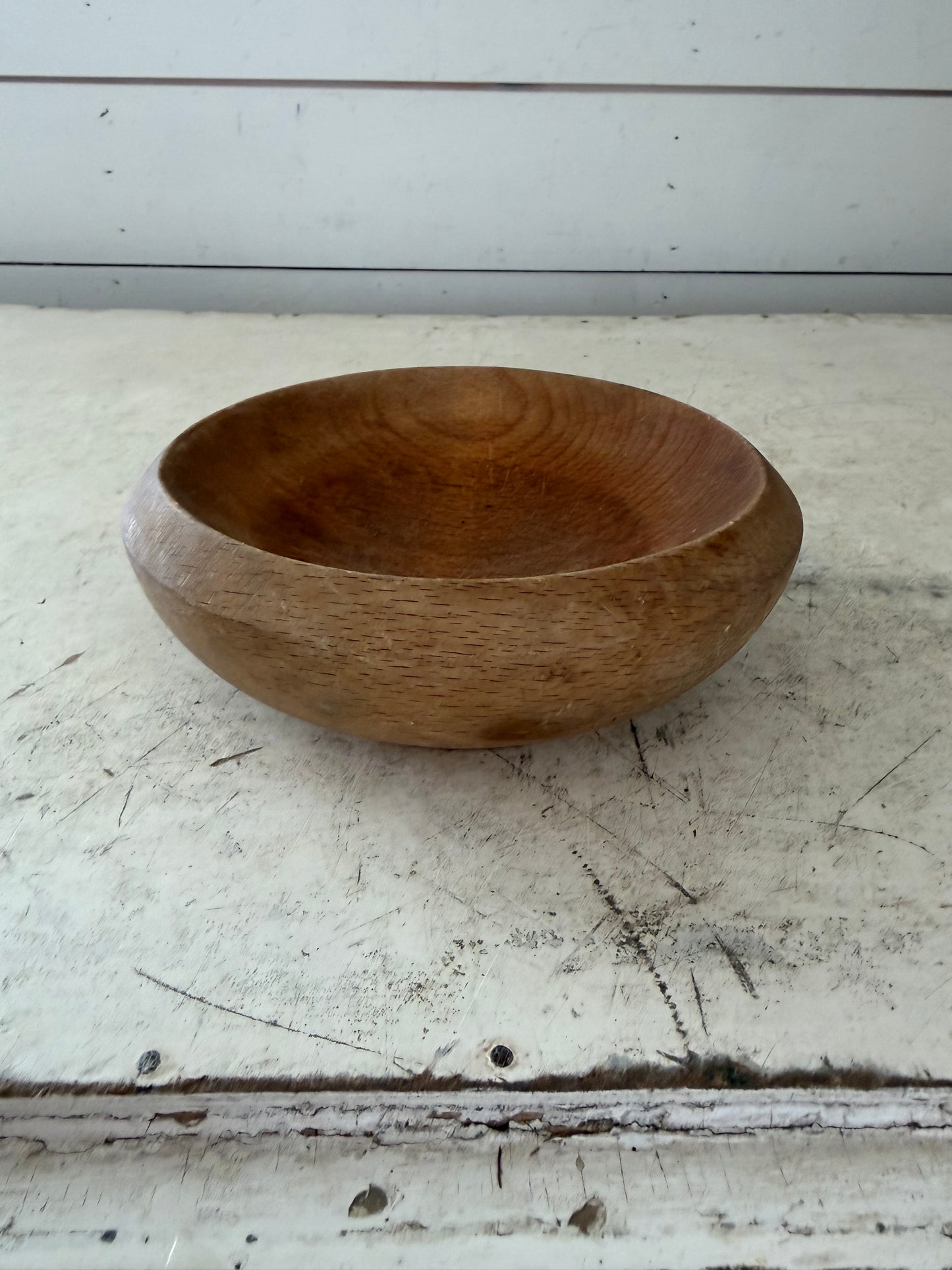 6” Wood serving bowl