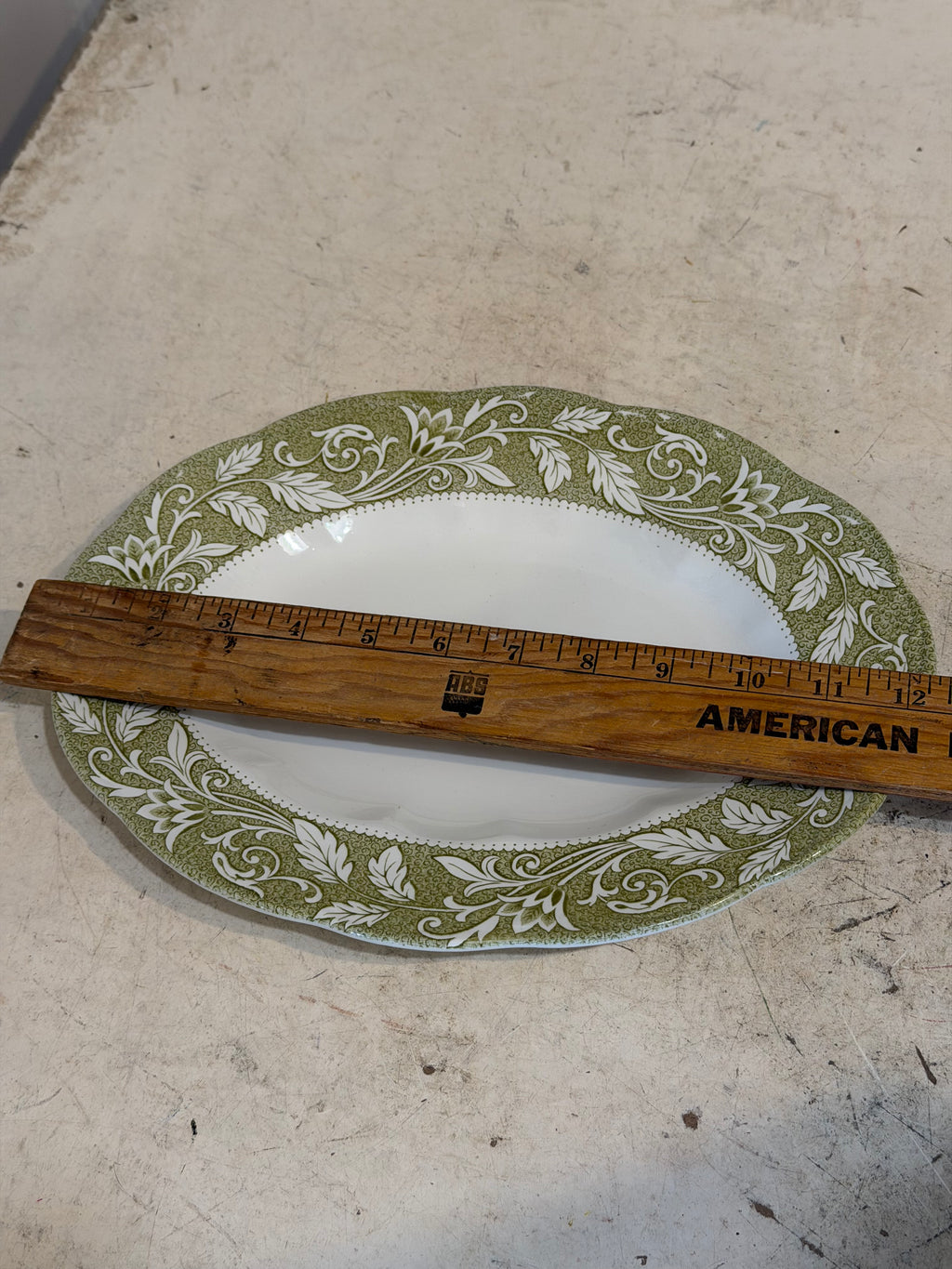 Vintage Ironstone Dishes "Renaissance Green" pattern by J & G Meakin SOLD INDIVIDUALLY