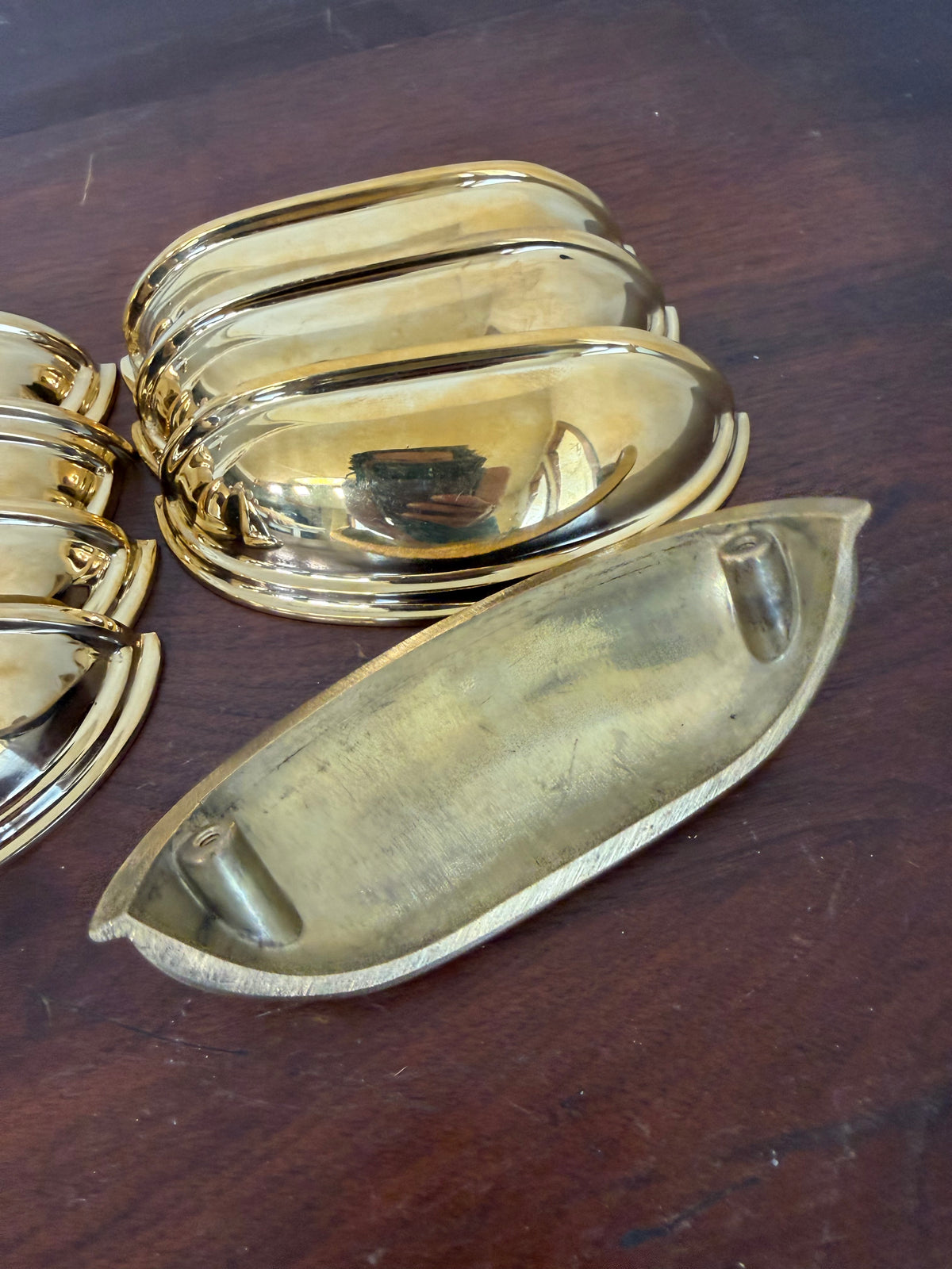 Brass Cup Pull - Set of 8