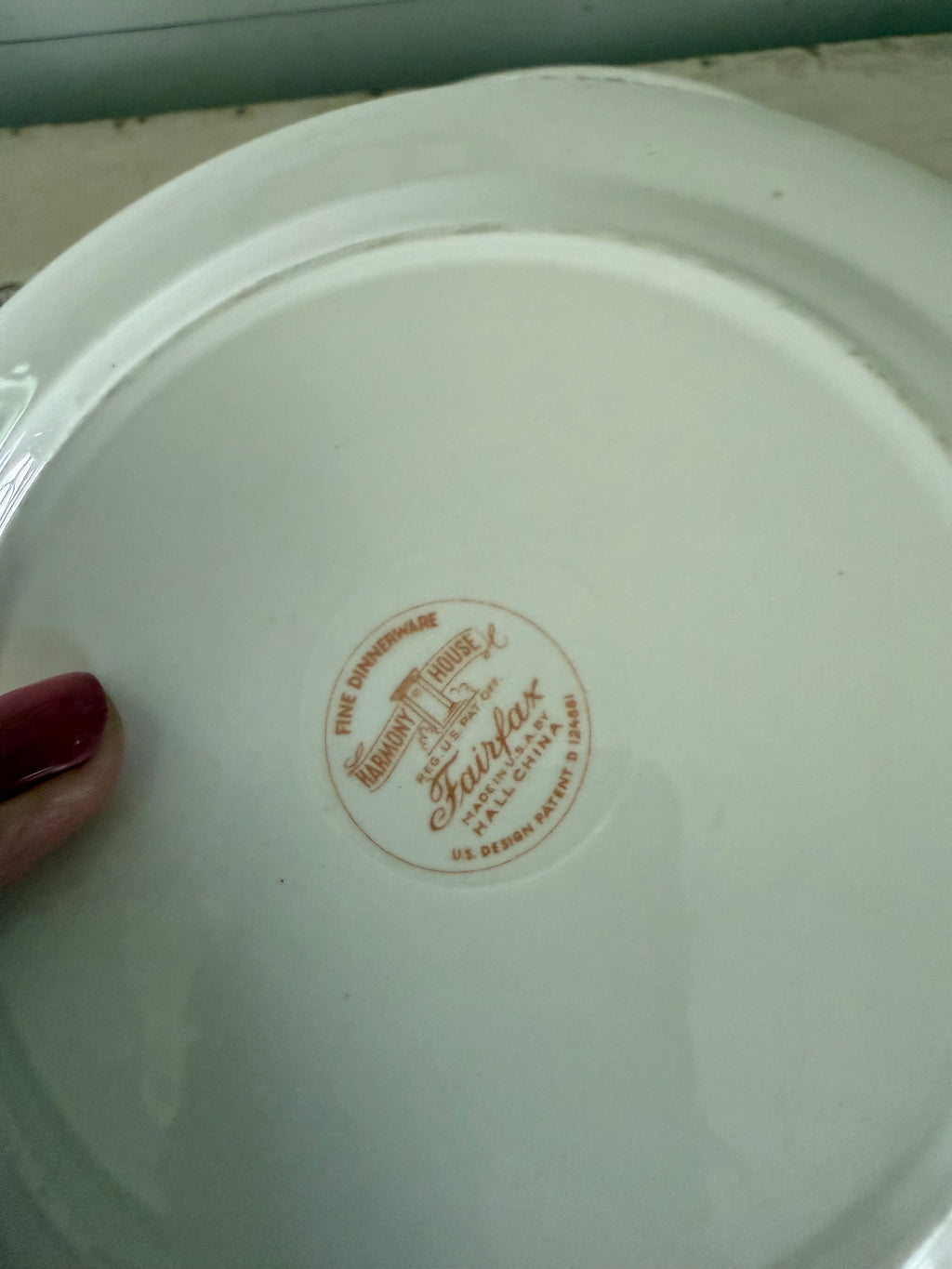Hall China~Fairfax Harmony House - sold individually