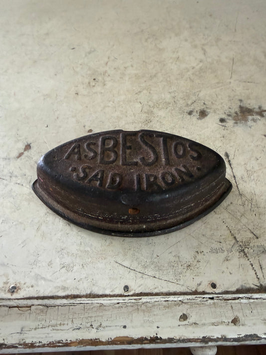 Antique Vintage Cast Iron Asbestos Sad Iron