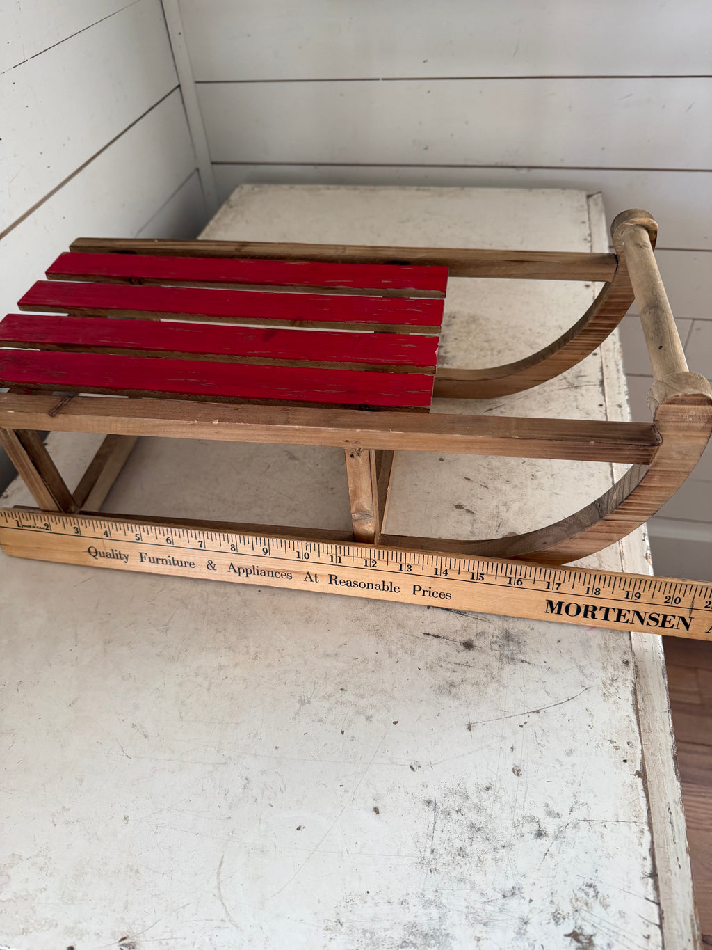 Vintage Wooden Doll Sled