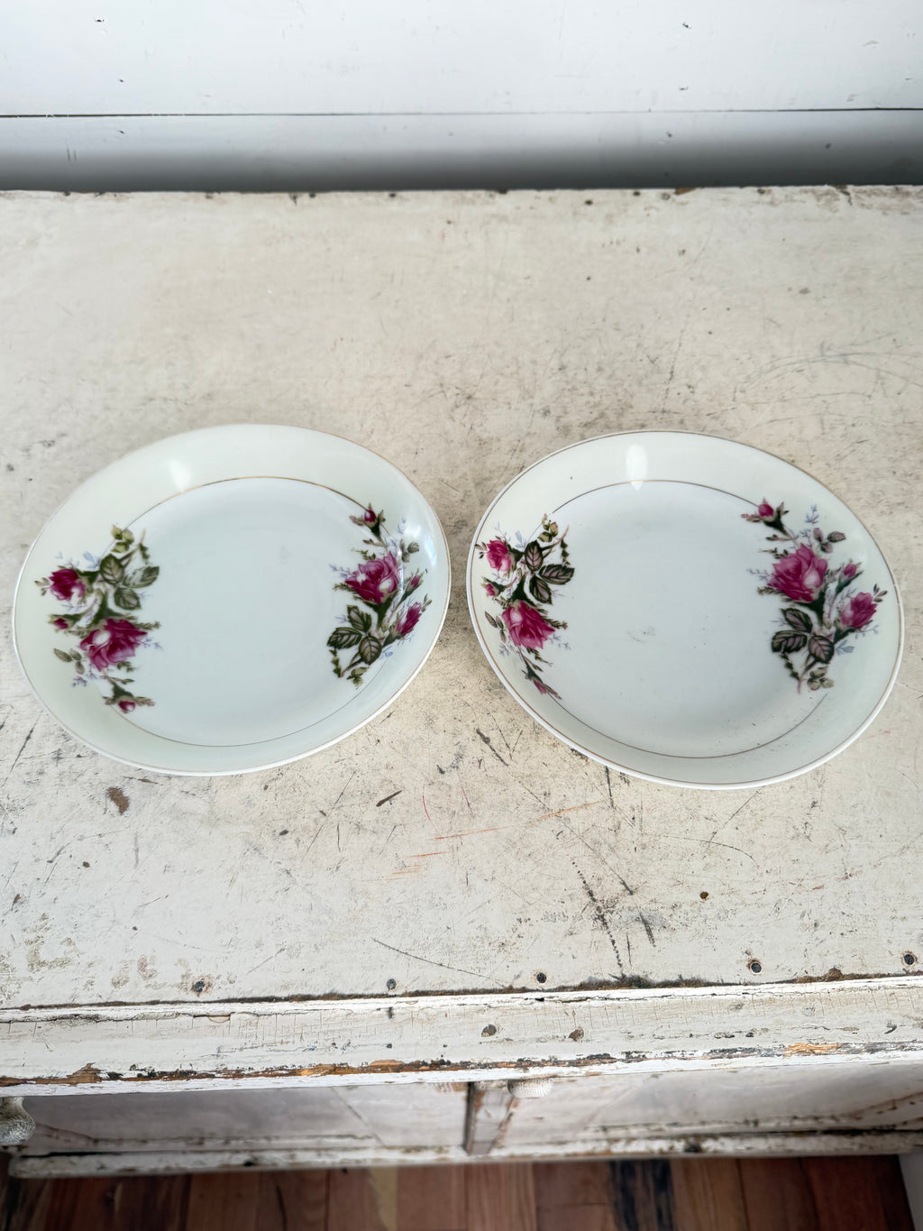 Vintage Moss Rose Style Bowls Made in Japan sold individually
