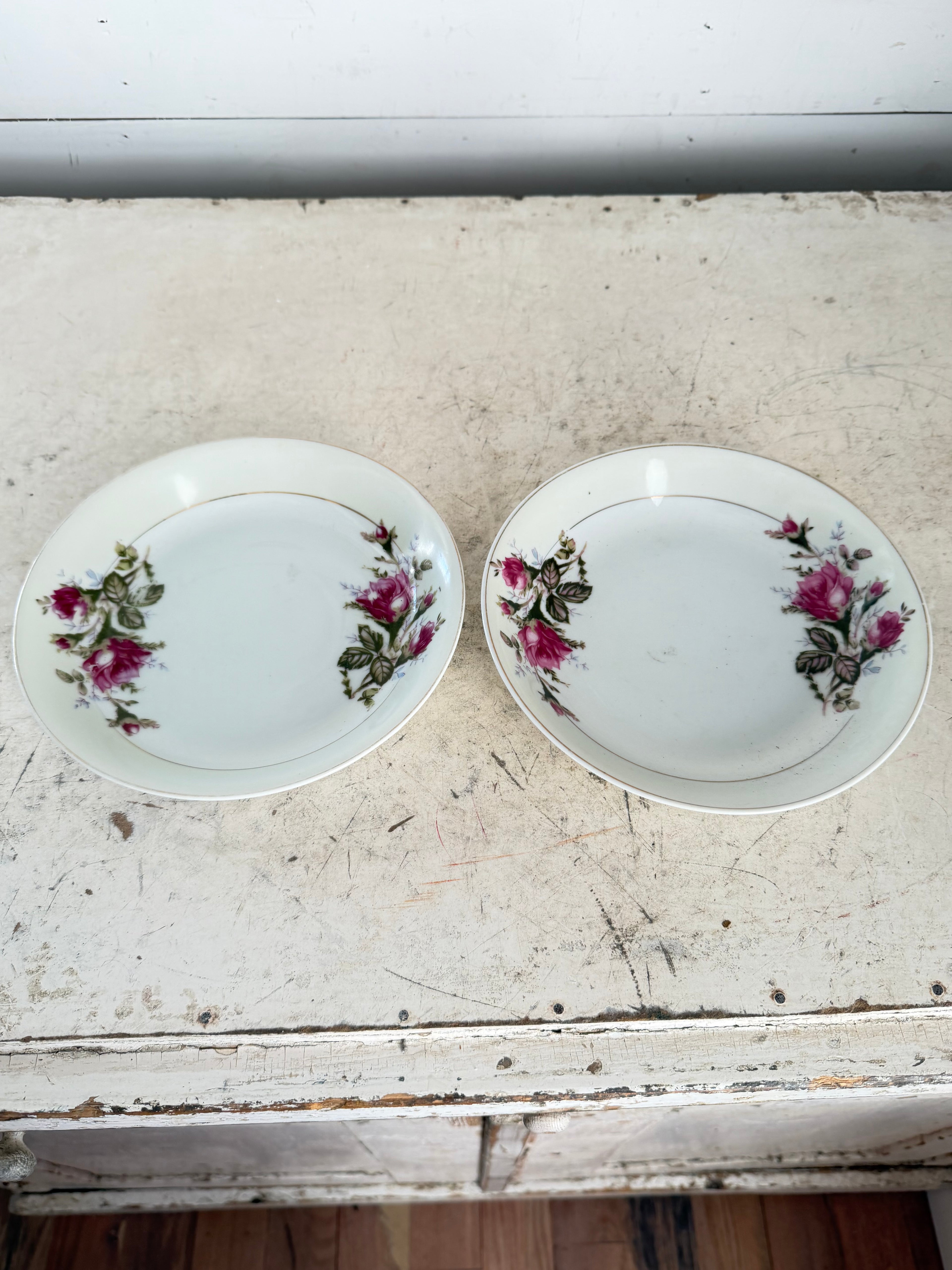 Vintage Moss Rose Style Bowls Made in Japan sold individually