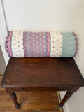 Pottery Barn Kids Patchwork Floral Bolster Pillow