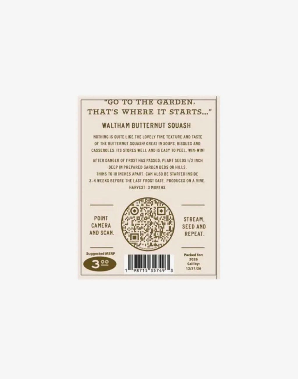 Schoepp Heirloom / Open Pollenated Seeds