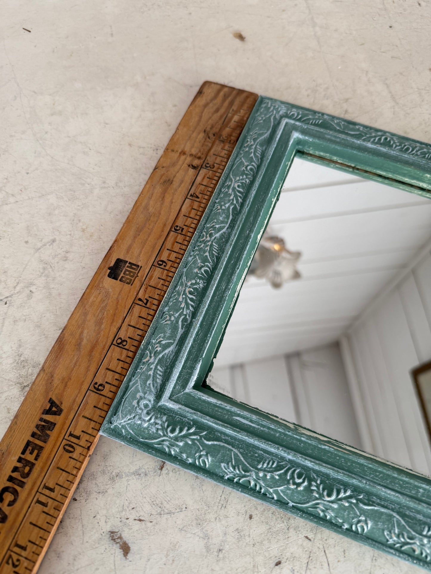 Green Square Mirror